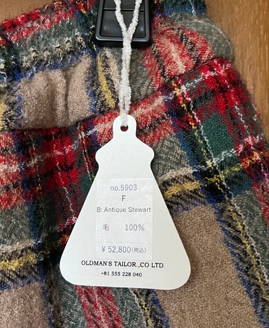 R & D.M.Co- ウールタータンチェックゴムパンツ