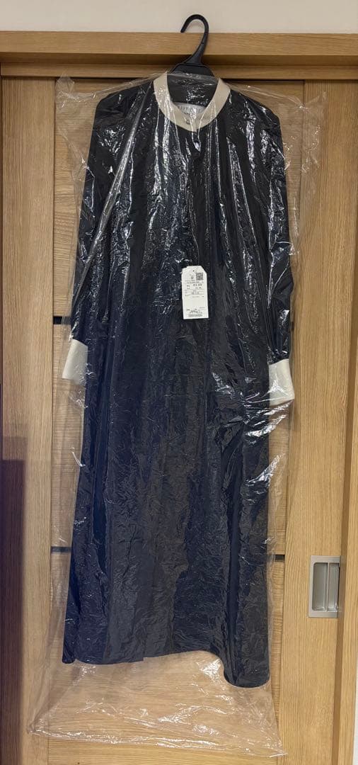 【タグ付き新品未使用】SHIPS anyダブルクロス Aライン シャツワンピ