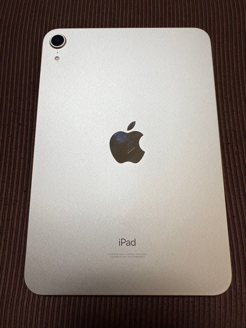 y*様 iPad mini6 64GB Wi-Fi スターライト バッテリー9