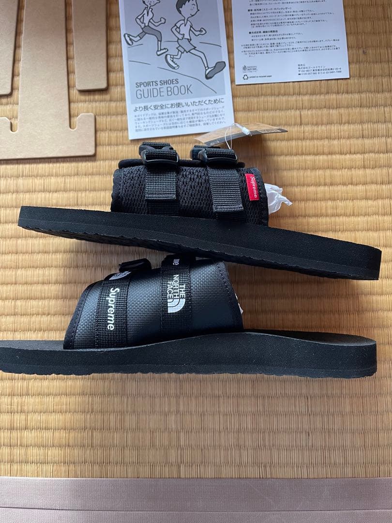 未使用 Supreme North Face サンダル ブラック 27cm