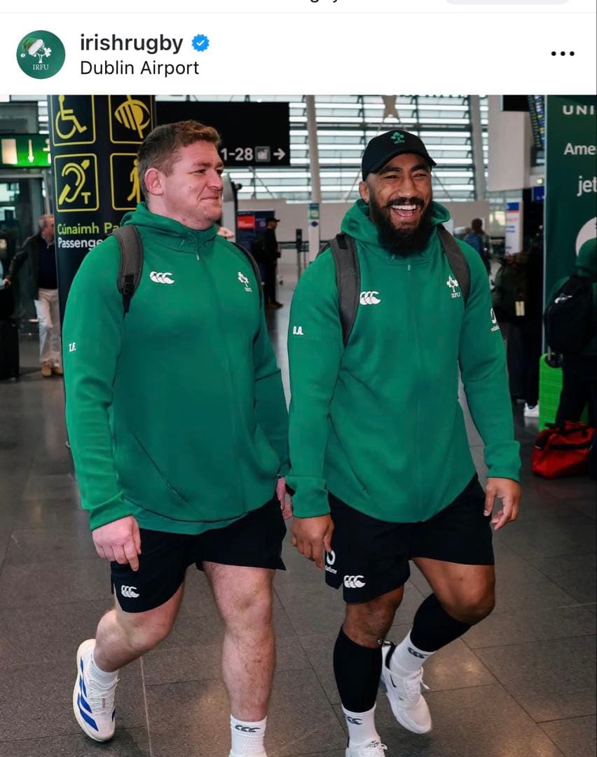 ジョナサン　ラグビー アイルランド代表 選手用　フルジップパーカー　L