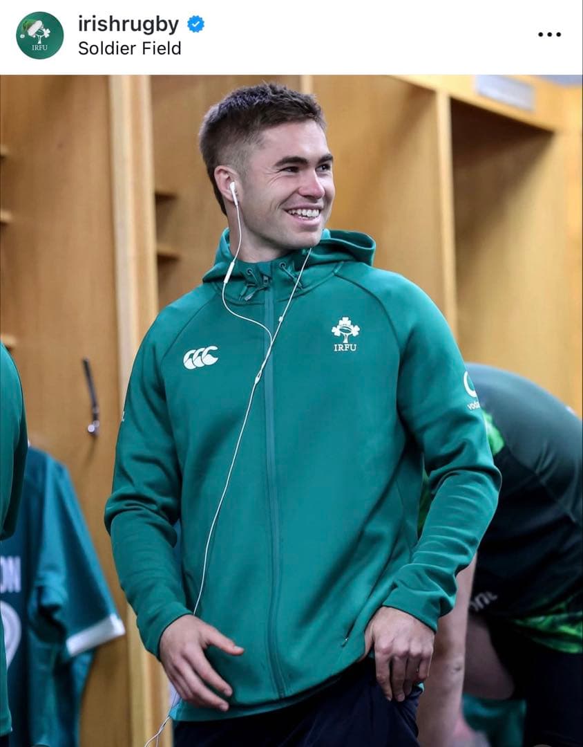 ジョナサン　ラグビー アイルランド代表 選手用　フルジップパーカー　L