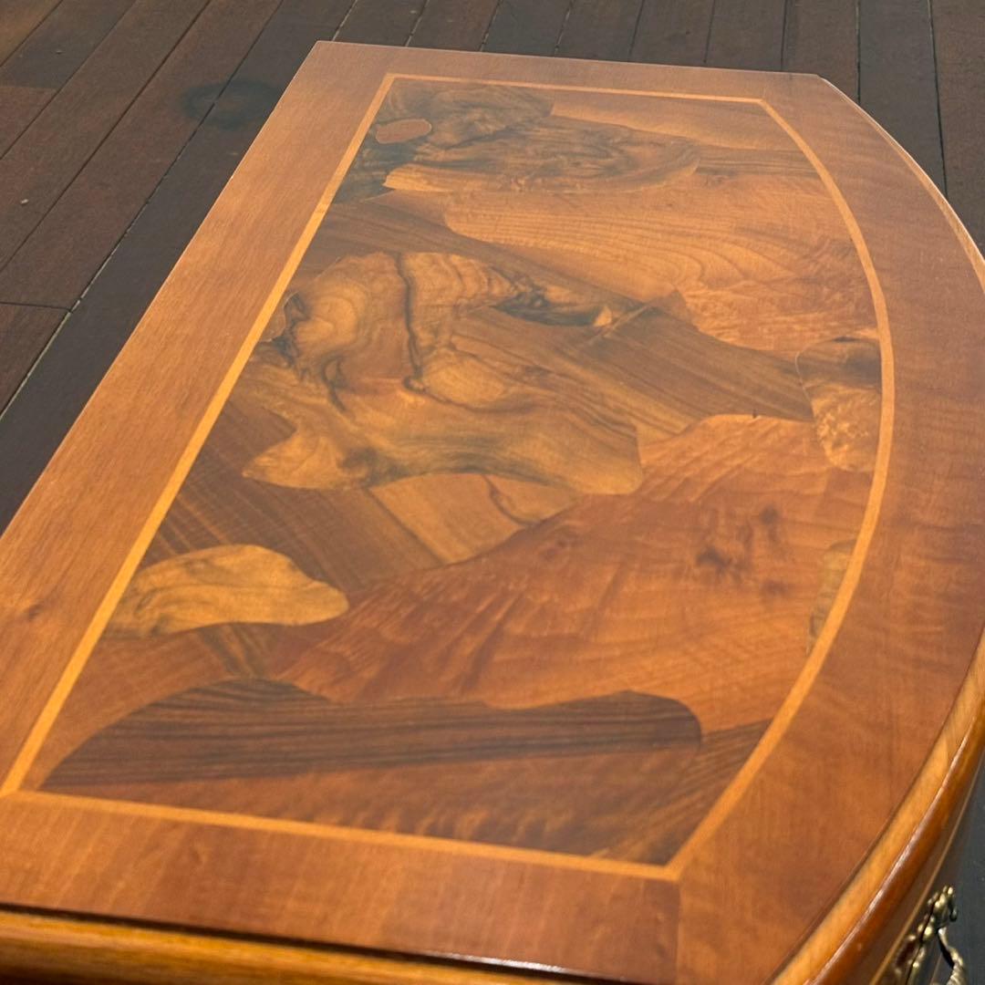 H19K8 イタリア製 象嵌細工 3段チェスト