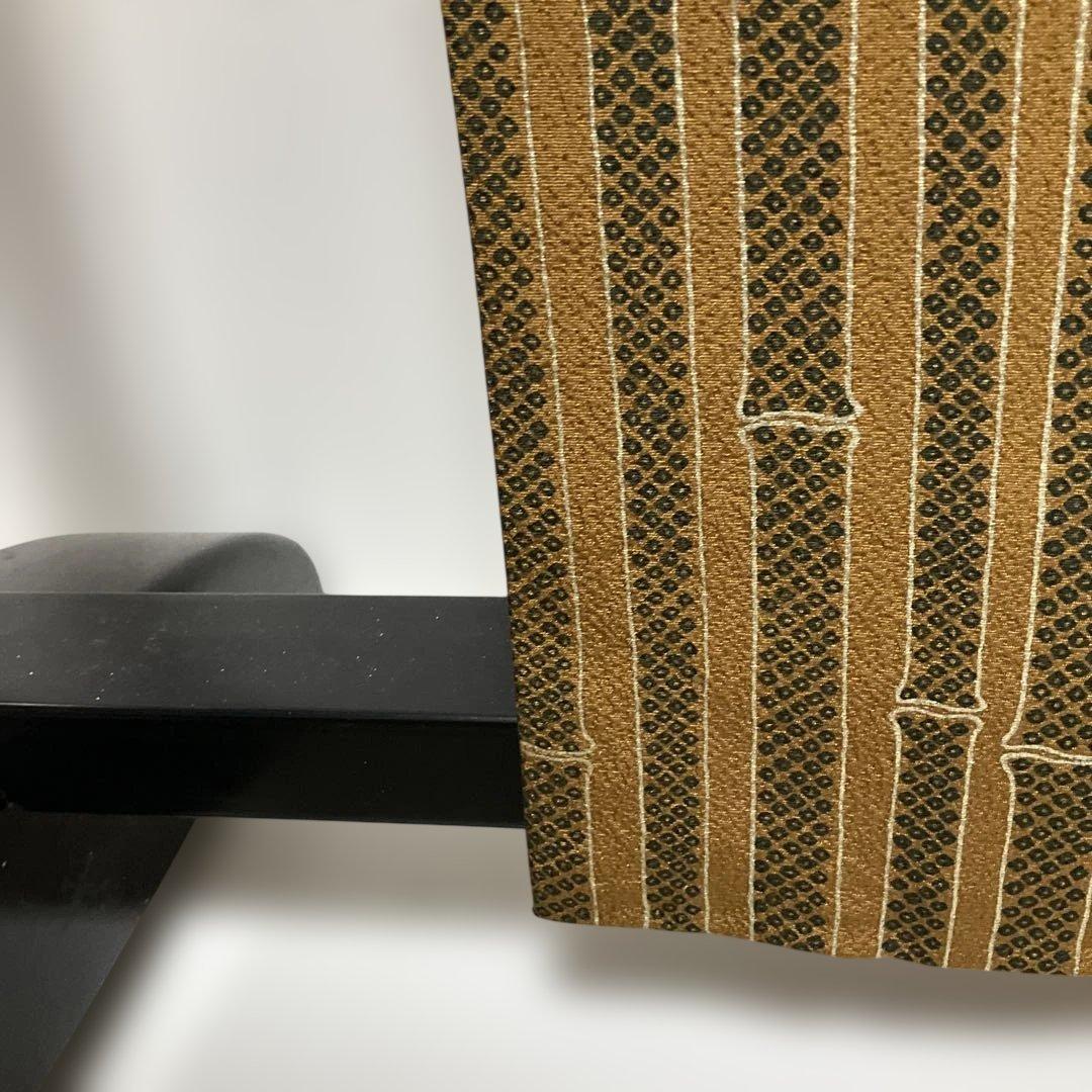 No.2963 正絹作家物(二代目清次郎)金彩縦縞訪問着　落款　美品