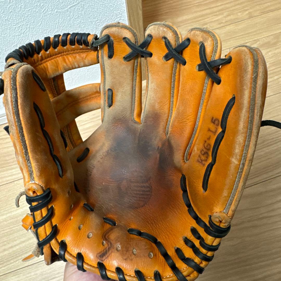 日曜までの最終値下げ　硬式グローブ KSG-L5 オレンジ