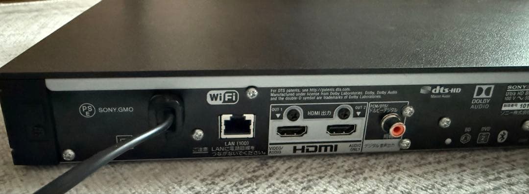 SONY　ブルーレイディスク/DVDプレーヤー　UBP-X800 取説・箱あり