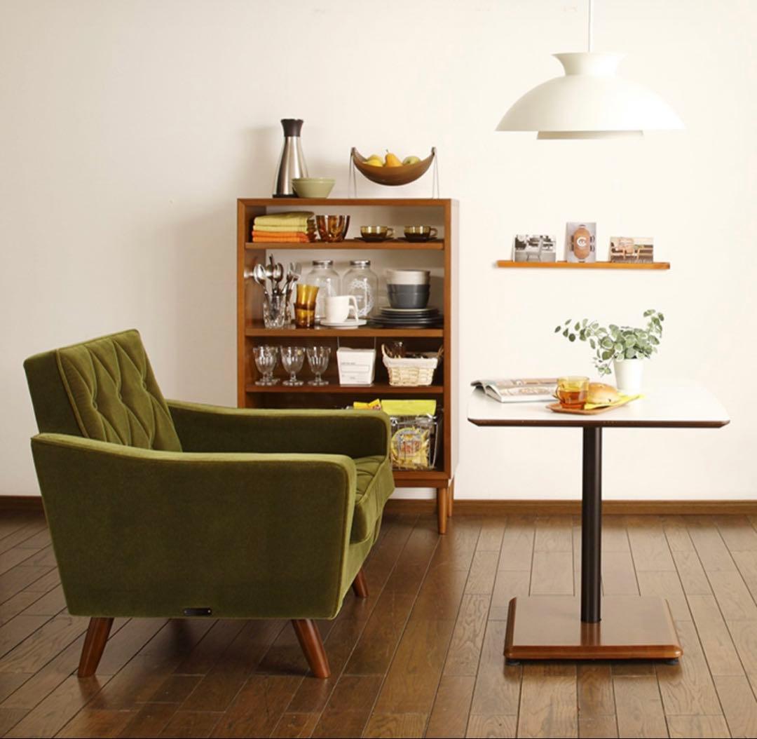 カリモク家具　カリモク60 ロビーチェア　モケットグリーン　1シーター　kチェア