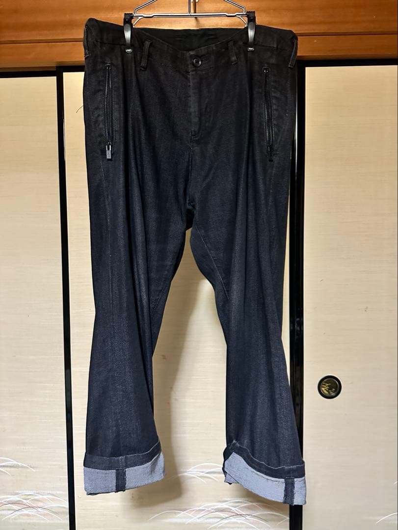 Yohji Yamamoto POUR HOMME 22AWサルエルデニムパンツ