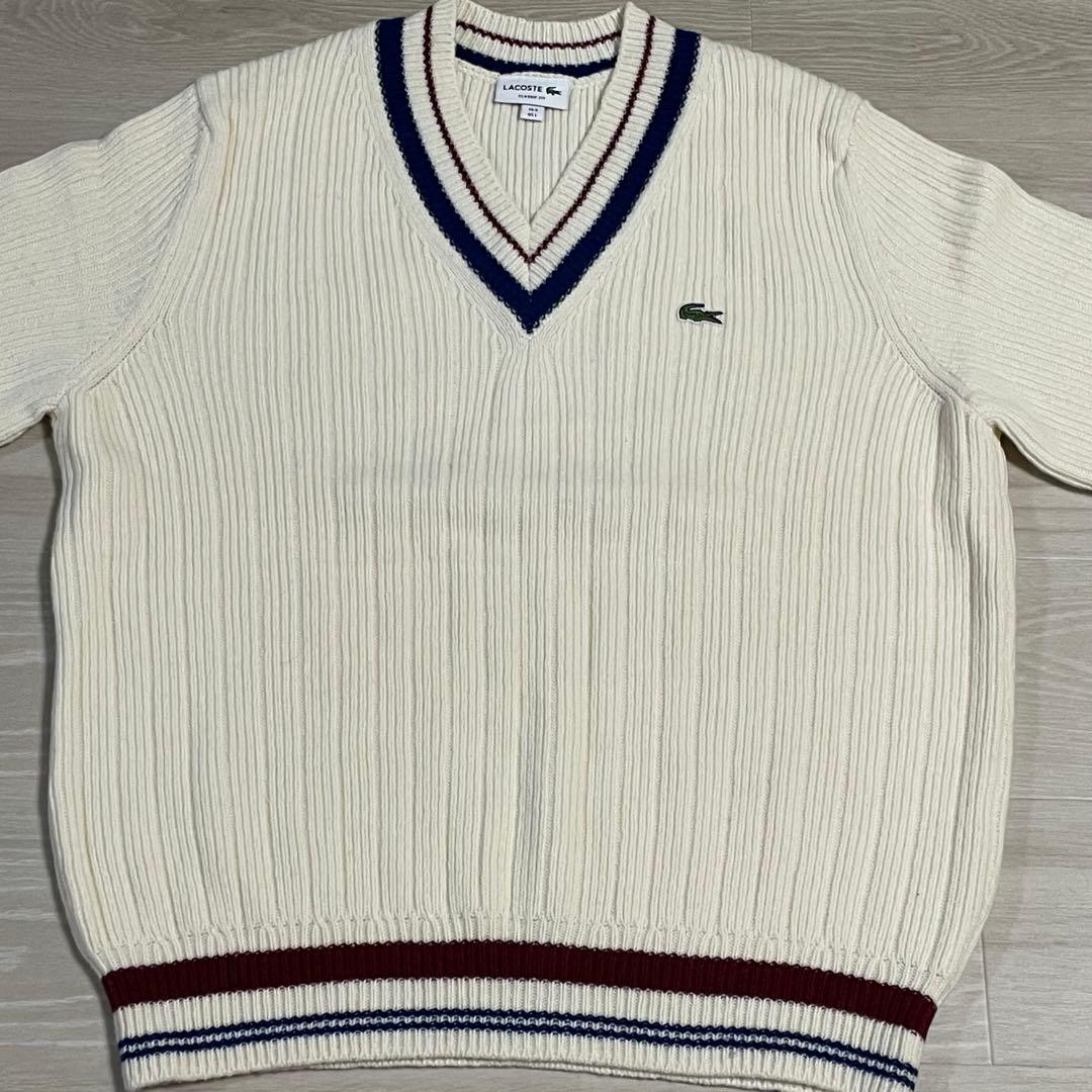 ゅーぽむ♡です☆LACOSTE ラコステ☆チルデンニット Lサイズ