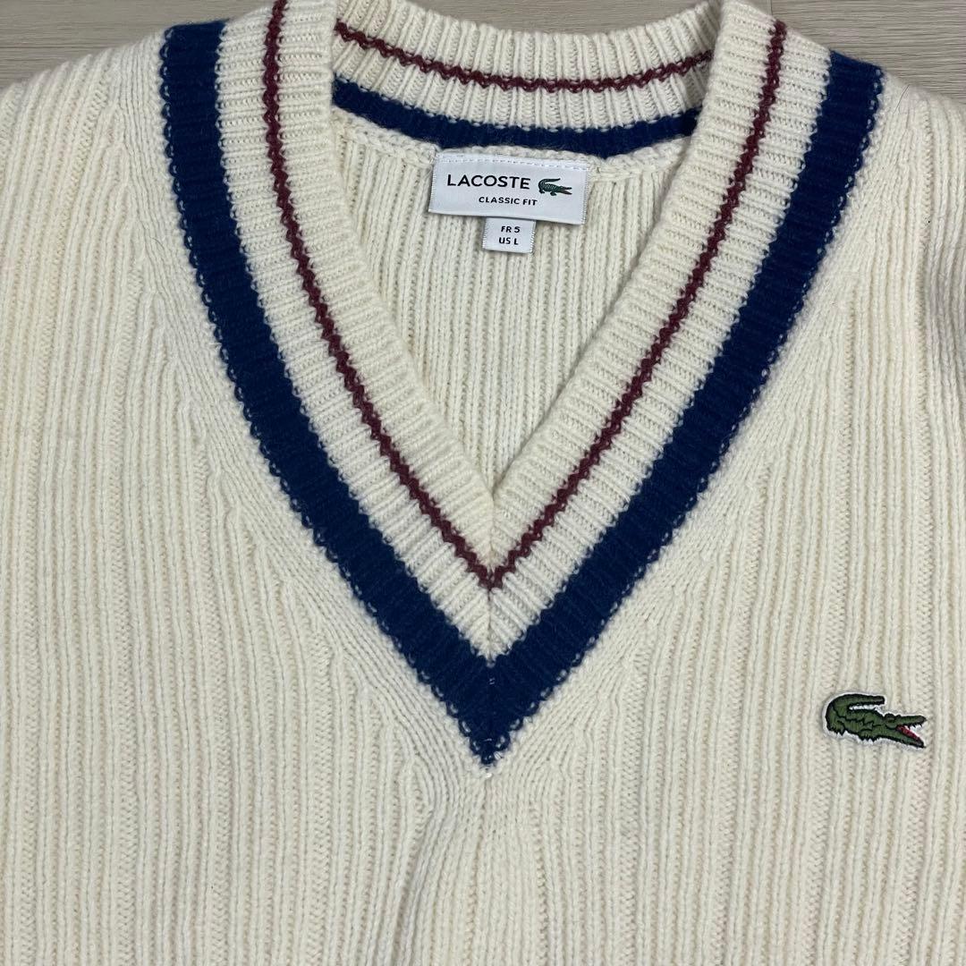 ゅーぽむ♡です☆LACOSTE ラコステ☆チルデンニット Lサイズ