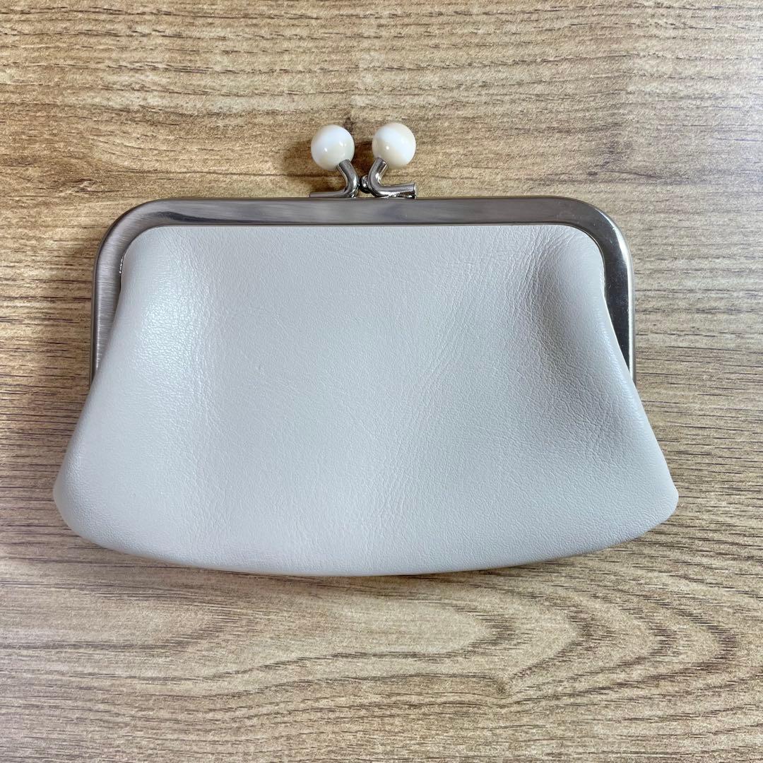 agnes b. オフホワイト(アイボリー系)がま口ケース