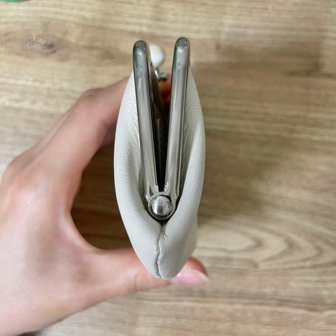 agnes b. オフホワイト(アイボリー系)がま口ケース