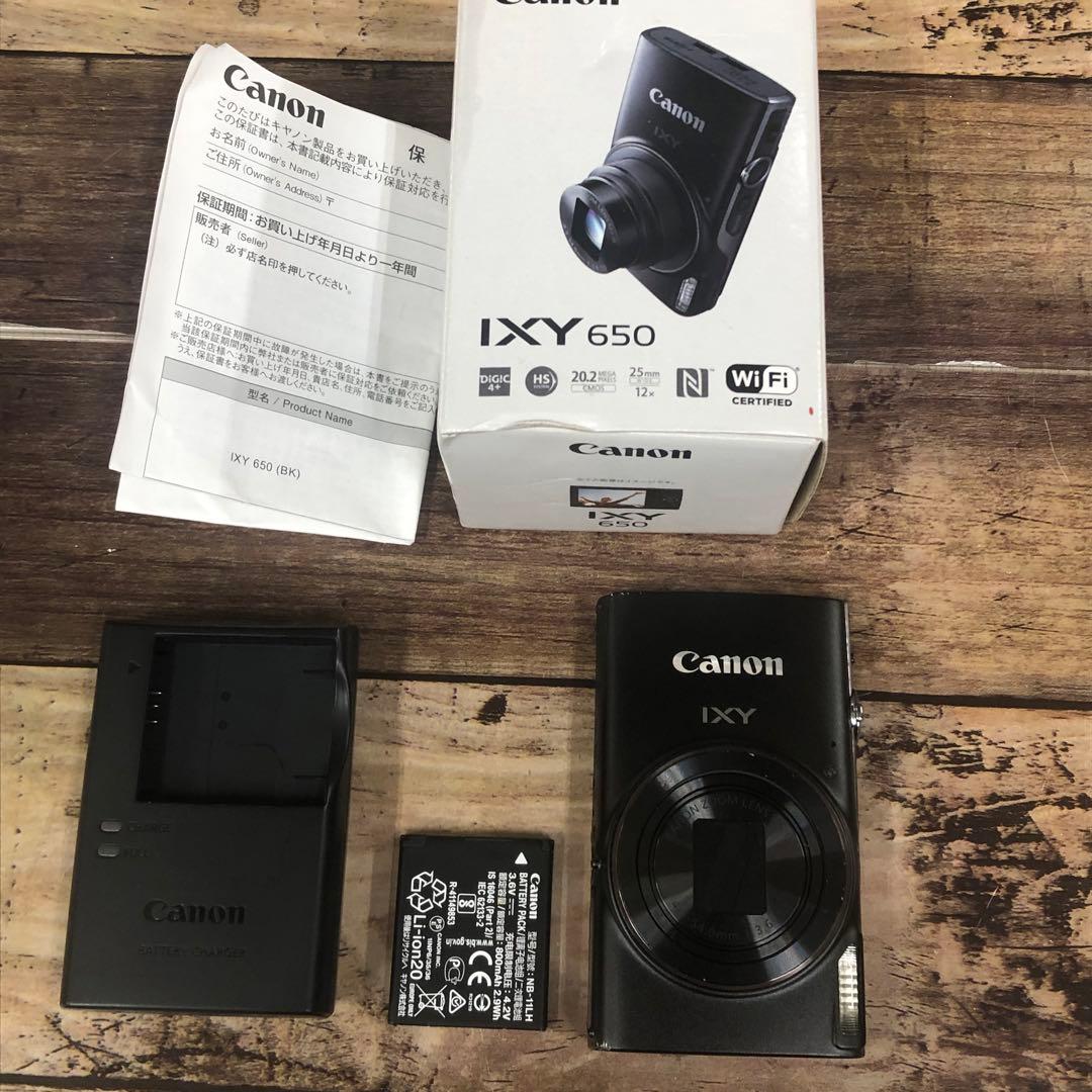 Canon IXY650 デジタルカメラPC2274 動作品　ブラック