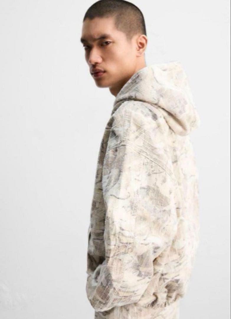 ZARA ザラ 抽象柄デニムジャケット L　完売品