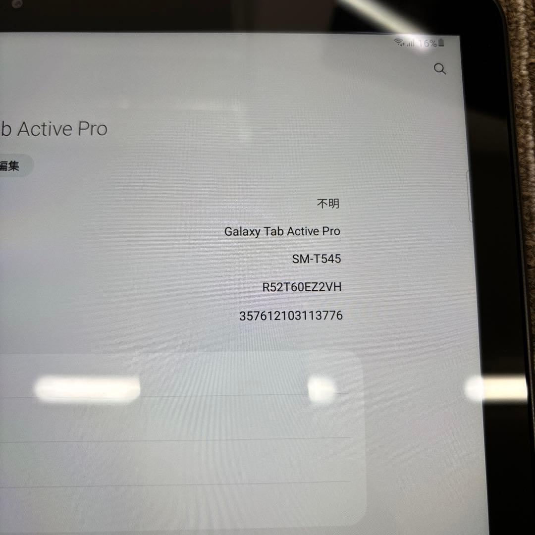 Samsung Galaxy Tab Active Pro 本体
