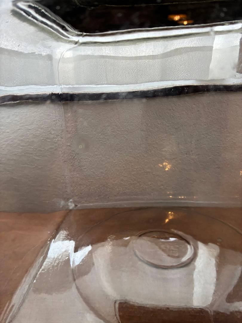 大正 特大 菓子瓶 ガラス瓶 気泡 ゆらゆらガラス 戦前 古道具 アンティーク