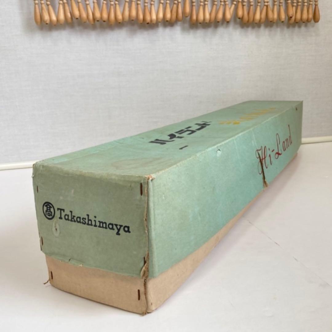 高島屋 珠のれん 玉すだれ 壁掛け ロング 大型 木製 当時物 昭和レトロ 新品