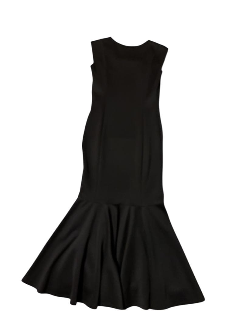 R【未使用】JENNE マーメイドカットソーワンピース Mサイズ ブラック