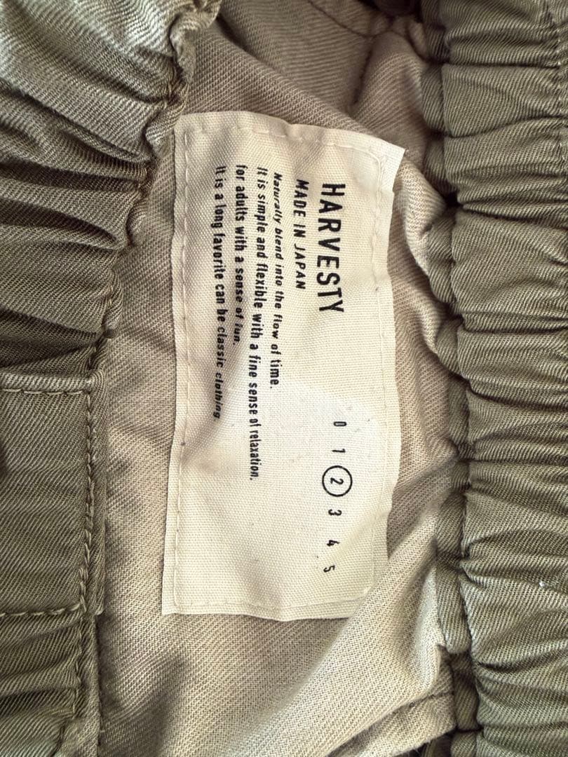 HARVESTY オリーブ　カーキ　カーゴパンツ　size 2