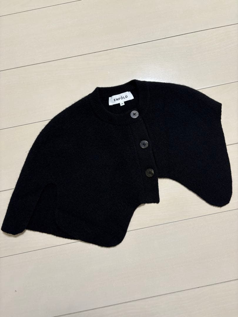 ☆ENFOLD エンフォルド☆ASYMMETRY CAPE！ブラック！美品！