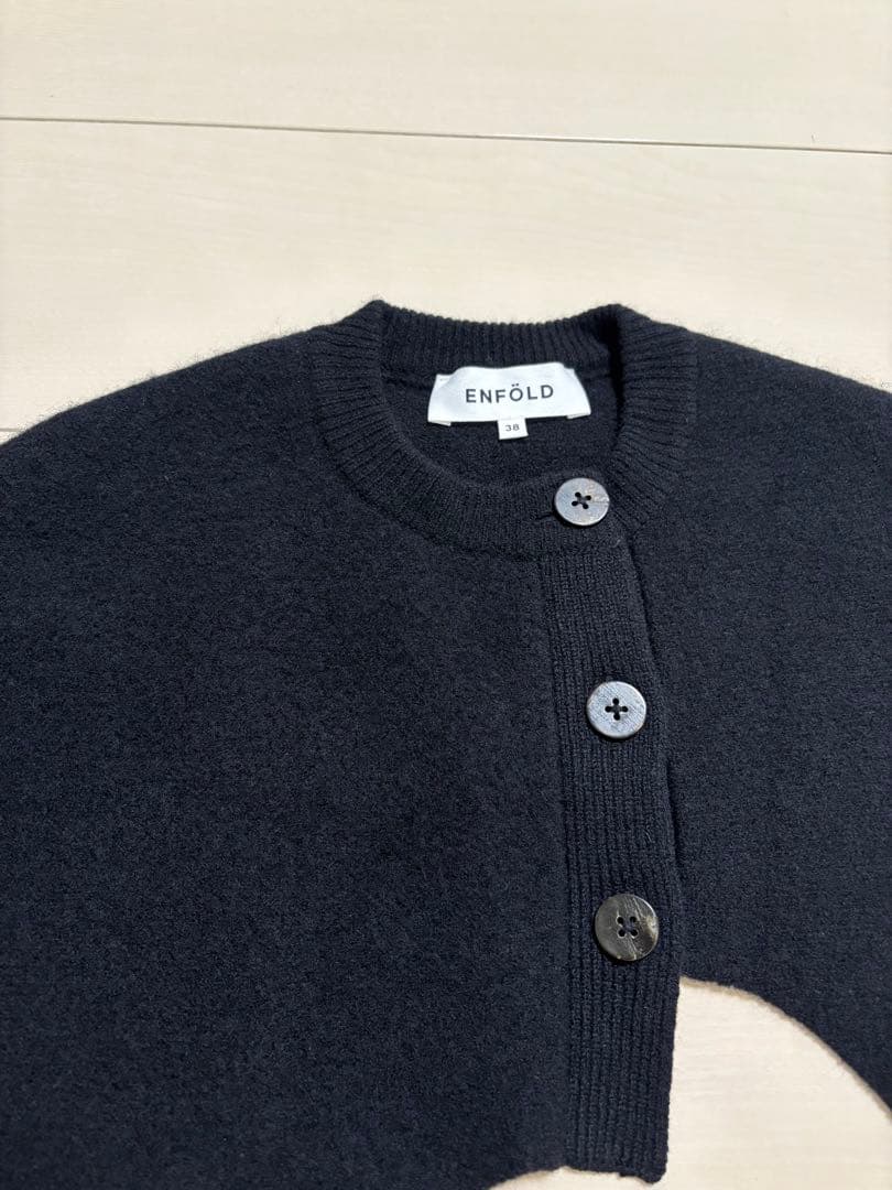 ☆ENFOLD エンフォルド☆ASYMMETRY CAPE！ブラック！美品！