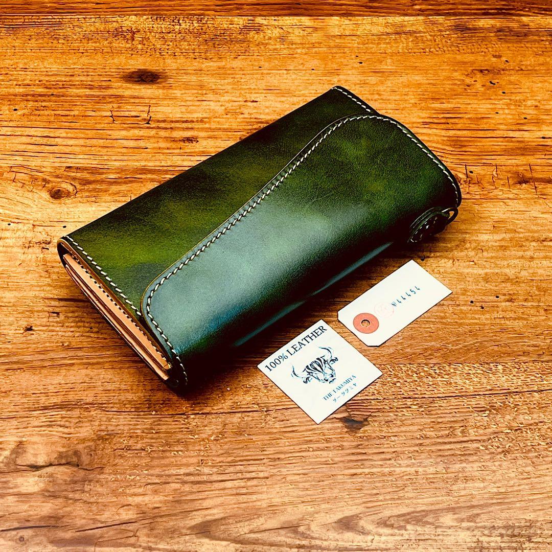 メンズ 財布 長財布 本革 ラウンドファスナー メンズ ヌメ革 栃木レザー