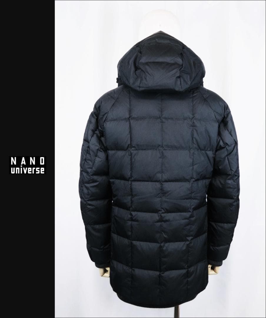 新品 Nano universe 西川 Real down hooded コート