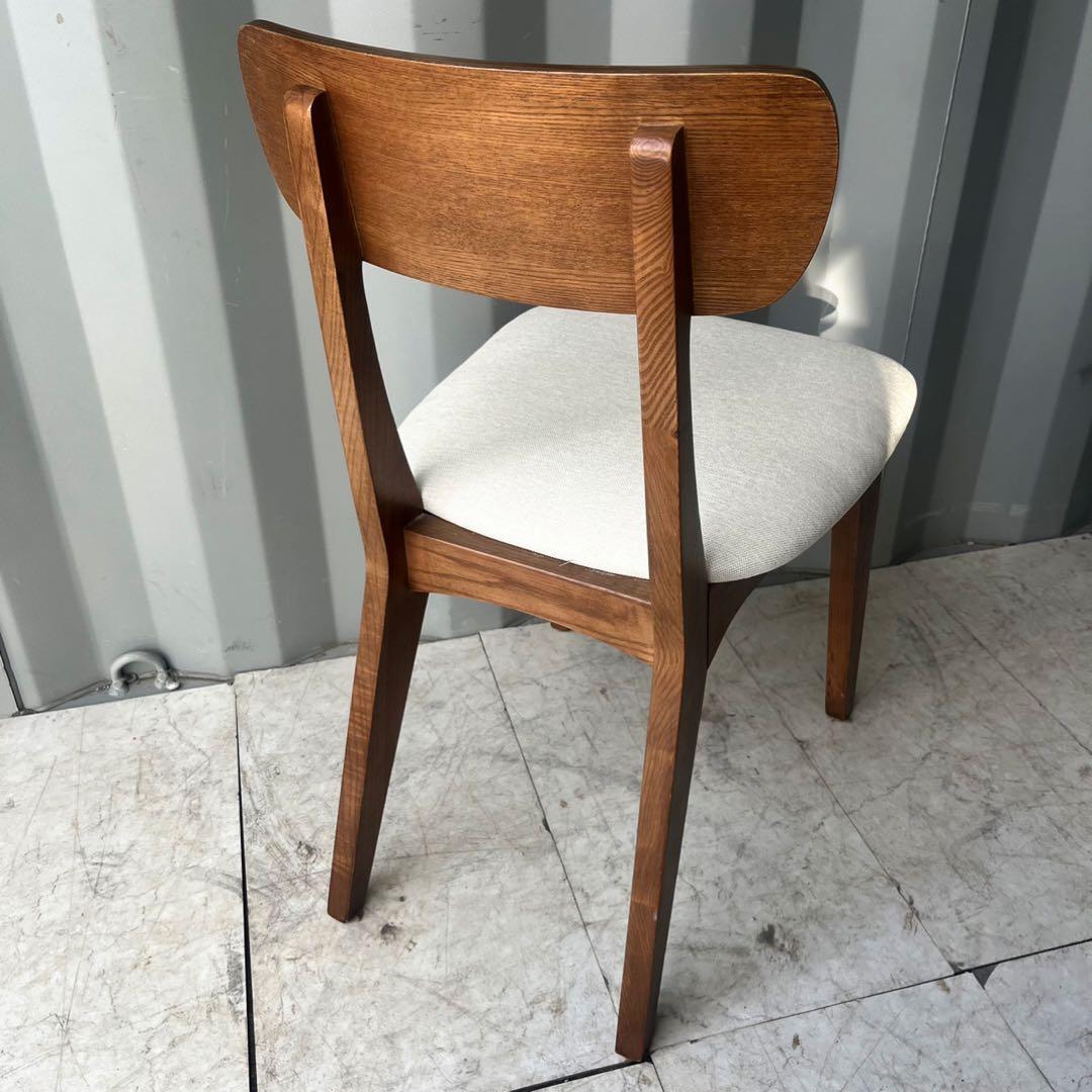 取付無料！ウニコ FIX フィックス 北欧風ナチュラル天然木ダイニングチェア✨