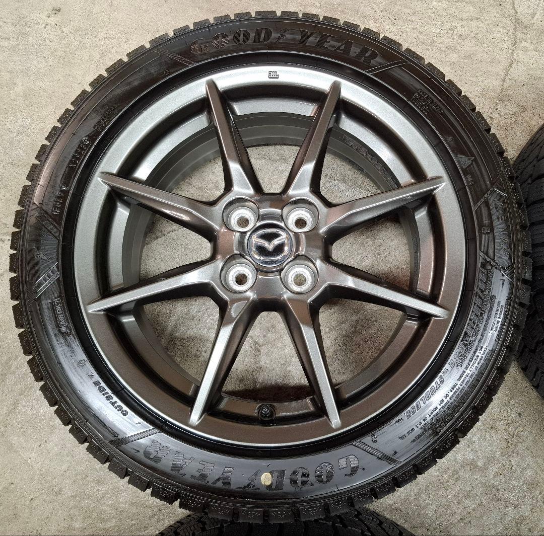 【ほぼ新品】マツダ ロードスター 純正 ホイールタイヤ 2023年 スタッドレス