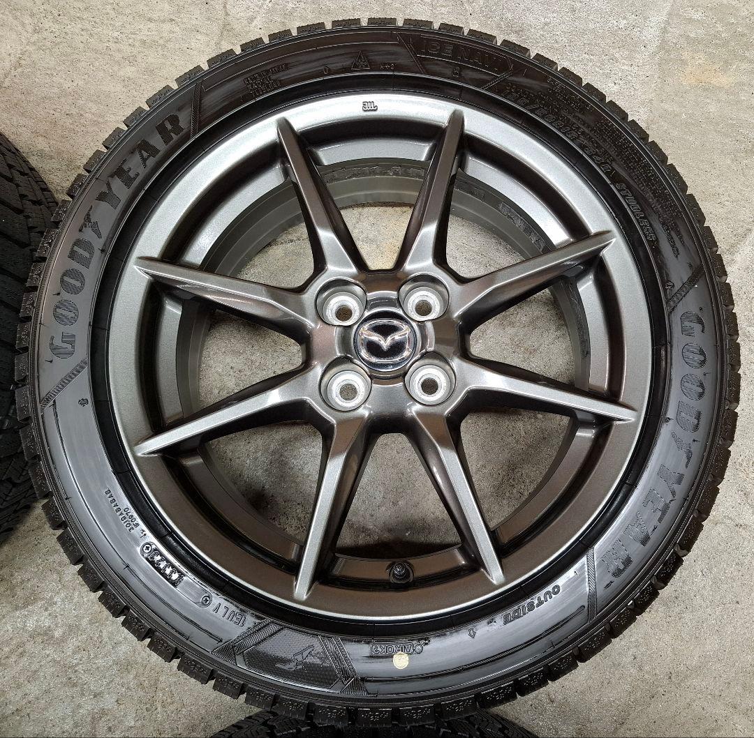 【ほぼ新品】マツダ ロードスター 純正 ホイールタイヤ 2023年 スタッドレス