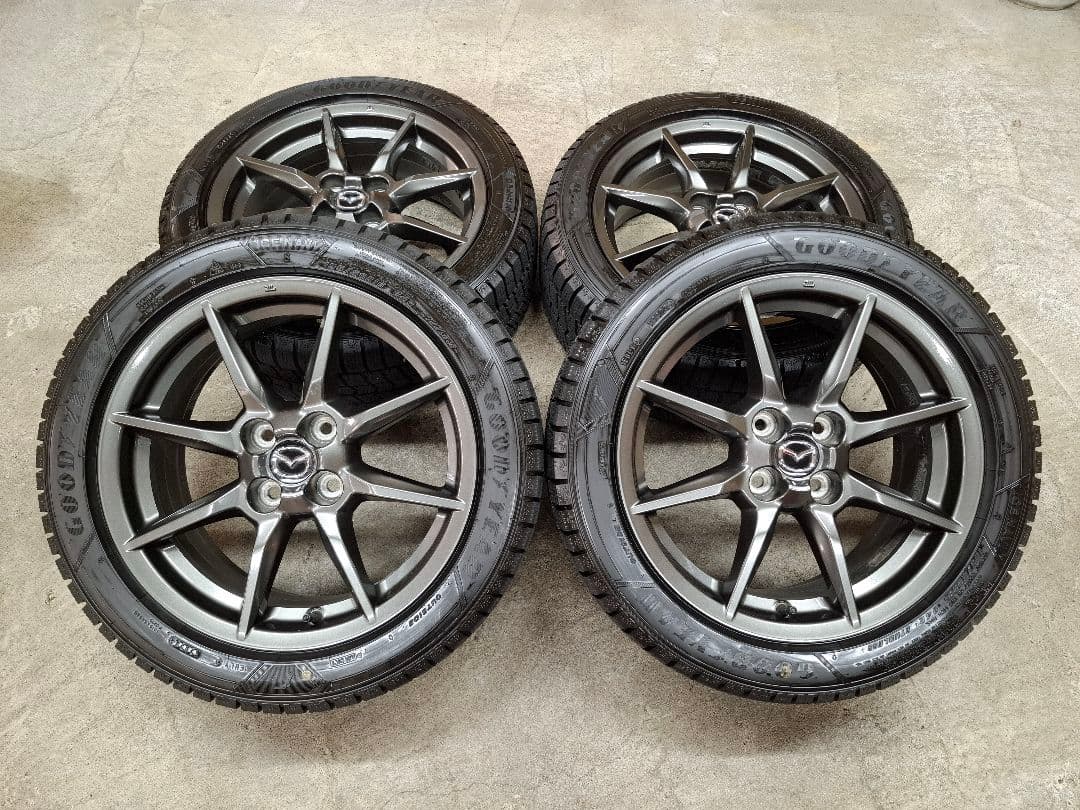 【ほぼ新品】マツダ ロードスター 純正 ホイールタイヤ 2023年 スタッドレス