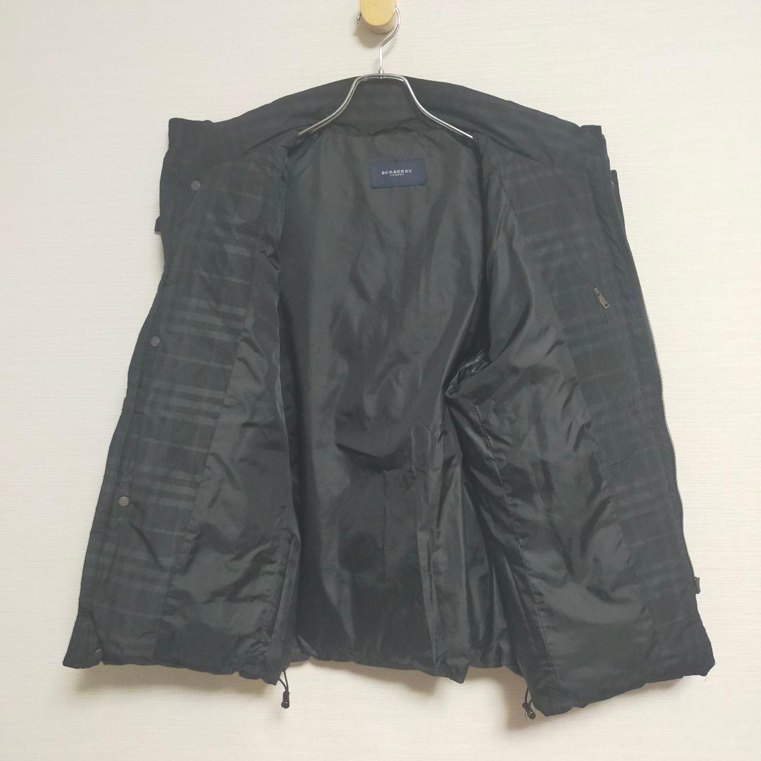 BURBERRY バーバリー ロンドン ダウン　メンズ 　ブラック チェック柄