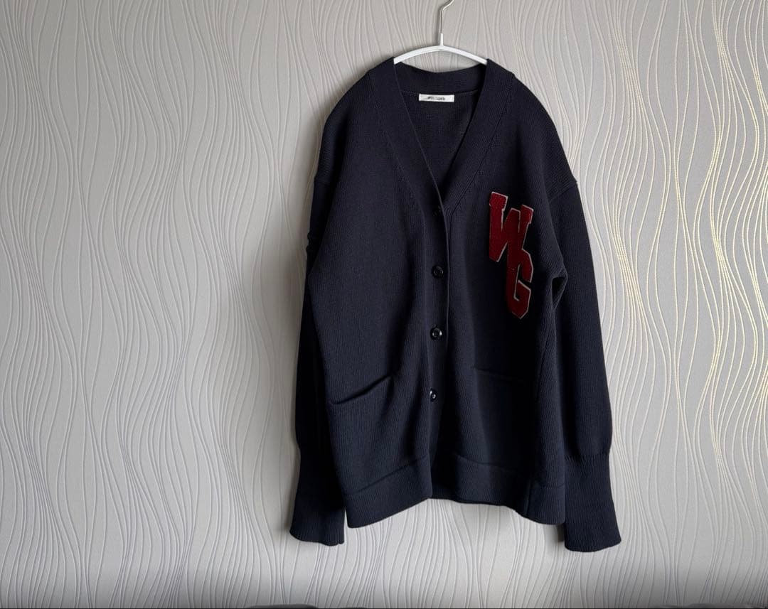 2025SS Whim Gazette ワッペンニットカーディガン