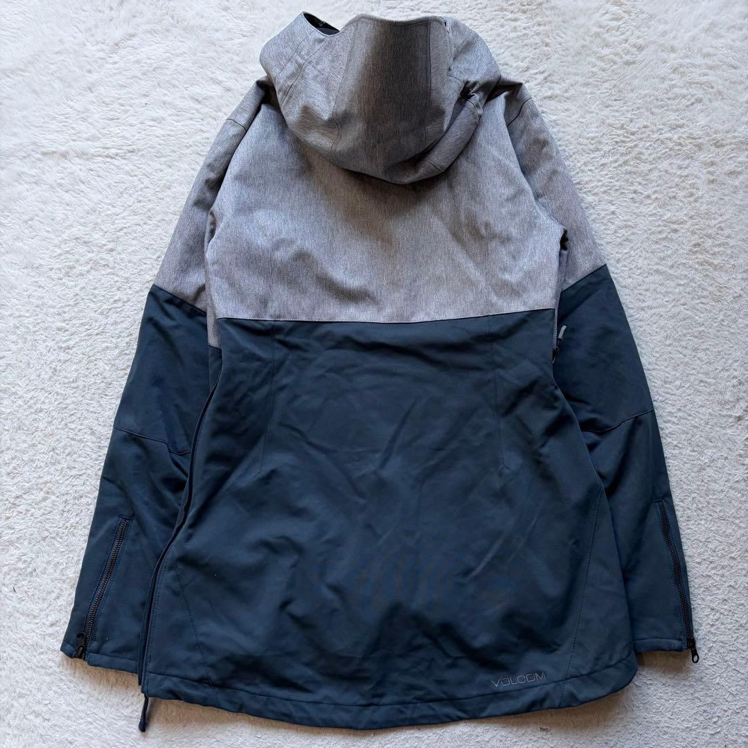 【美品】VOLCOM スノボ・スキーウェア セットアップ ハーフジップ 刺繍 M