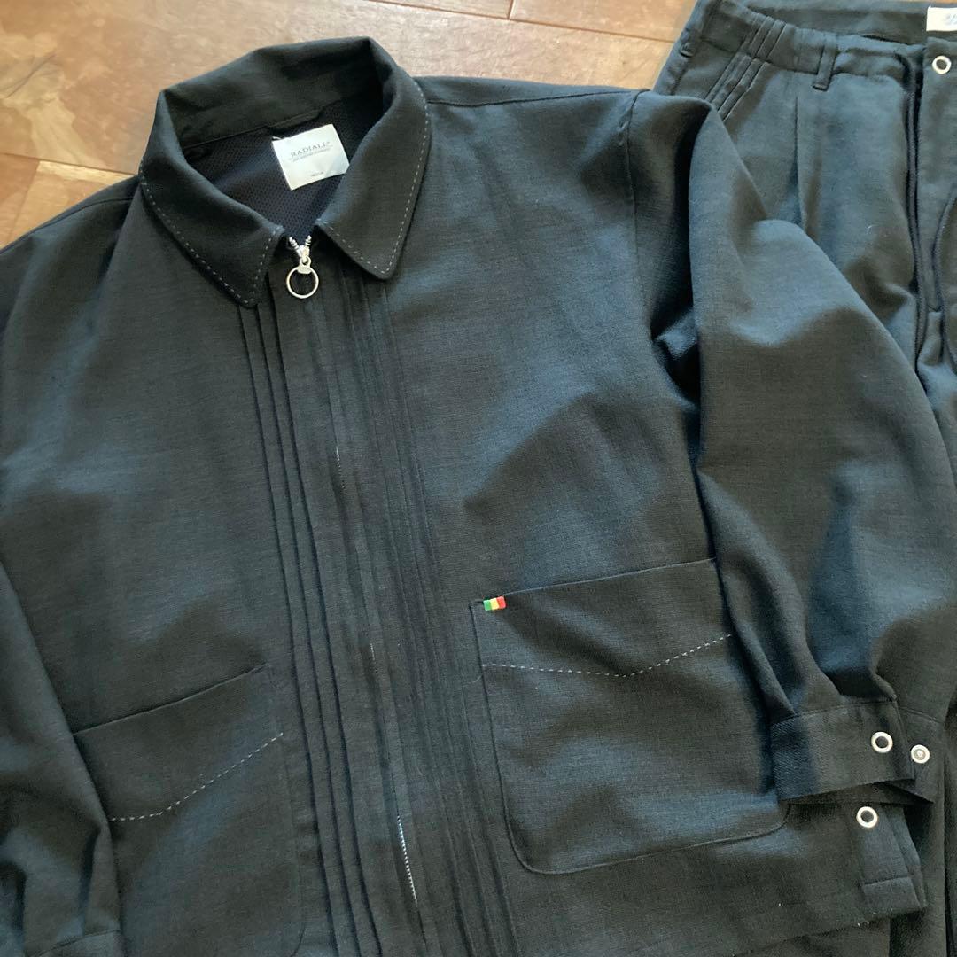 RADIALL スラックス地 サマー セットアップ ジャケット イージーパンツ