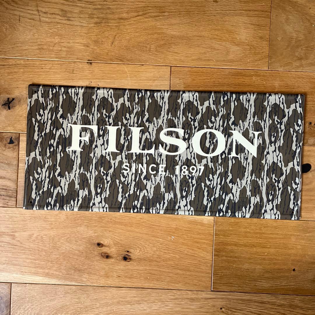 値下げ◎フィルソン　FILSON ティンサイン　看板　ディスプレイ