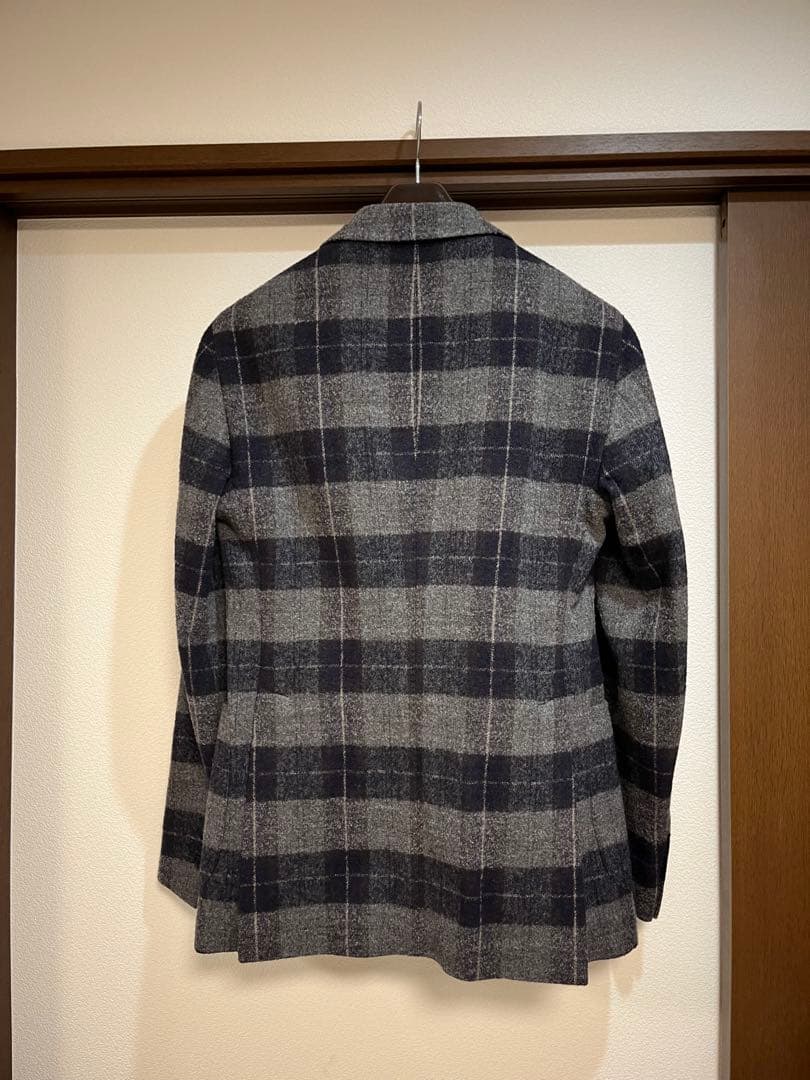 TAGLIATORE テーラードジャケット グレー・ネイビーチェック