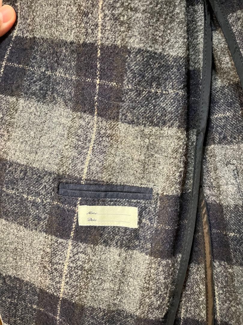 TAGLIATORE テーラードジャケット グレー・ネイビーチェック