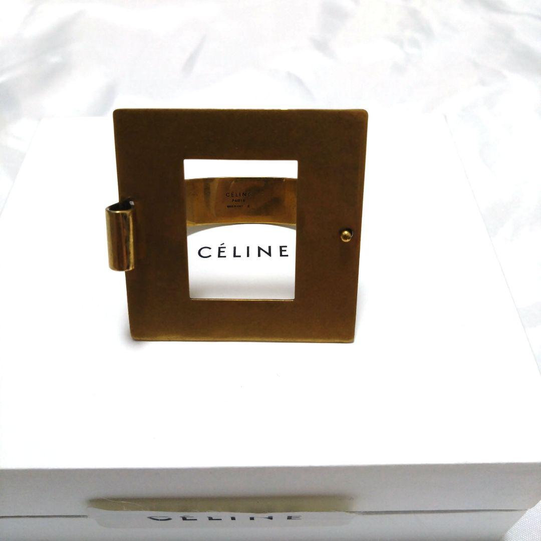 超希少　CELINE　フィービー　スクエア　バングル