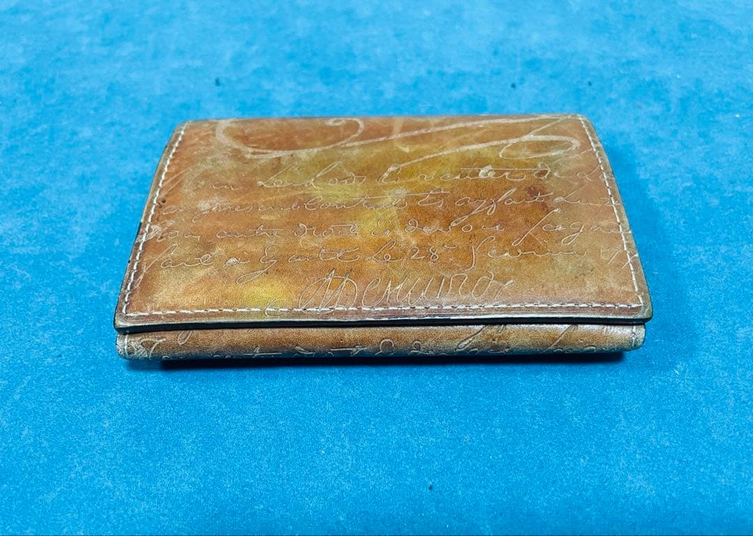 ★Berluti カリグラフィー レザー名刺入れ 名刺ケース カードケース