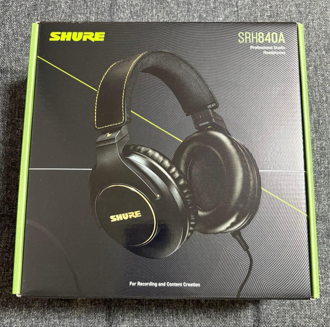 SHURE SRH840A-A ヘッドホン　購入レシートあり　ほぼ未使用