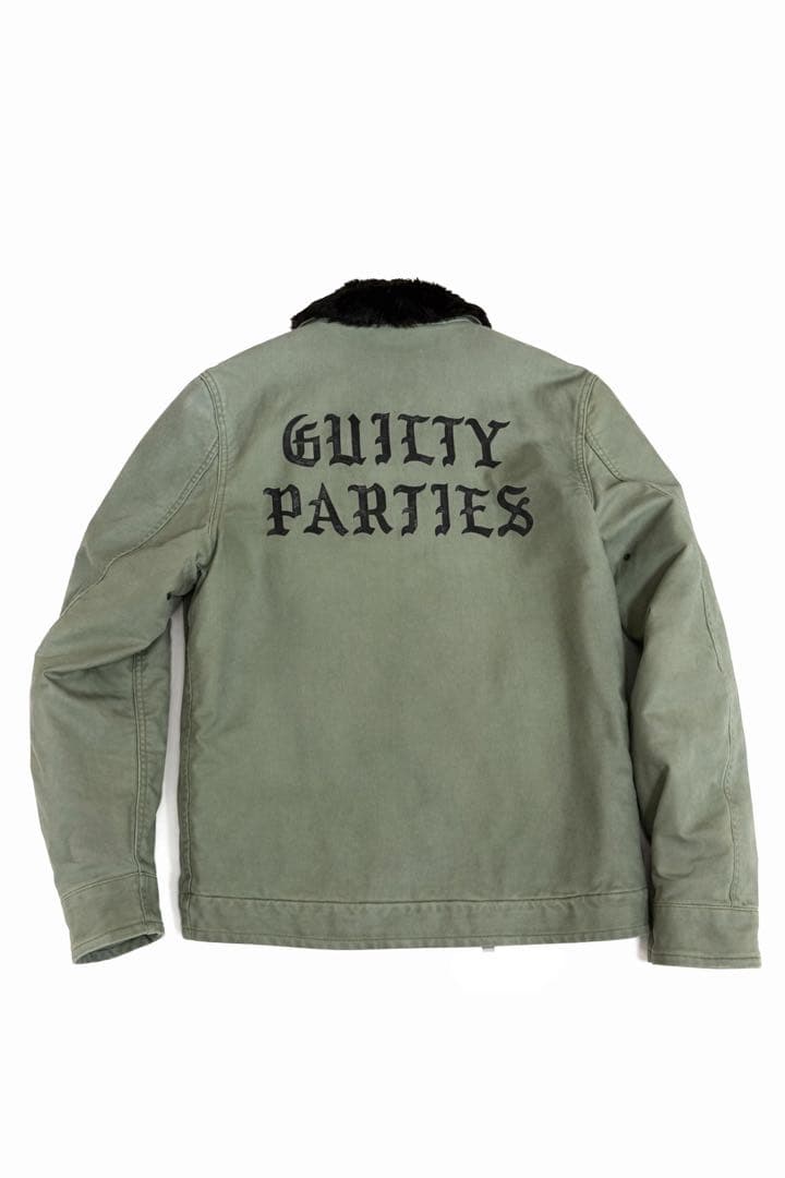 ワコマリアTHE GUILTY PARTIES N1デッキジャケット【L】カーキ