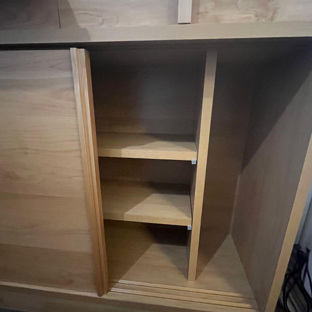 ナチュラル 木製 キッチンカウンター 幅90cm 日本製