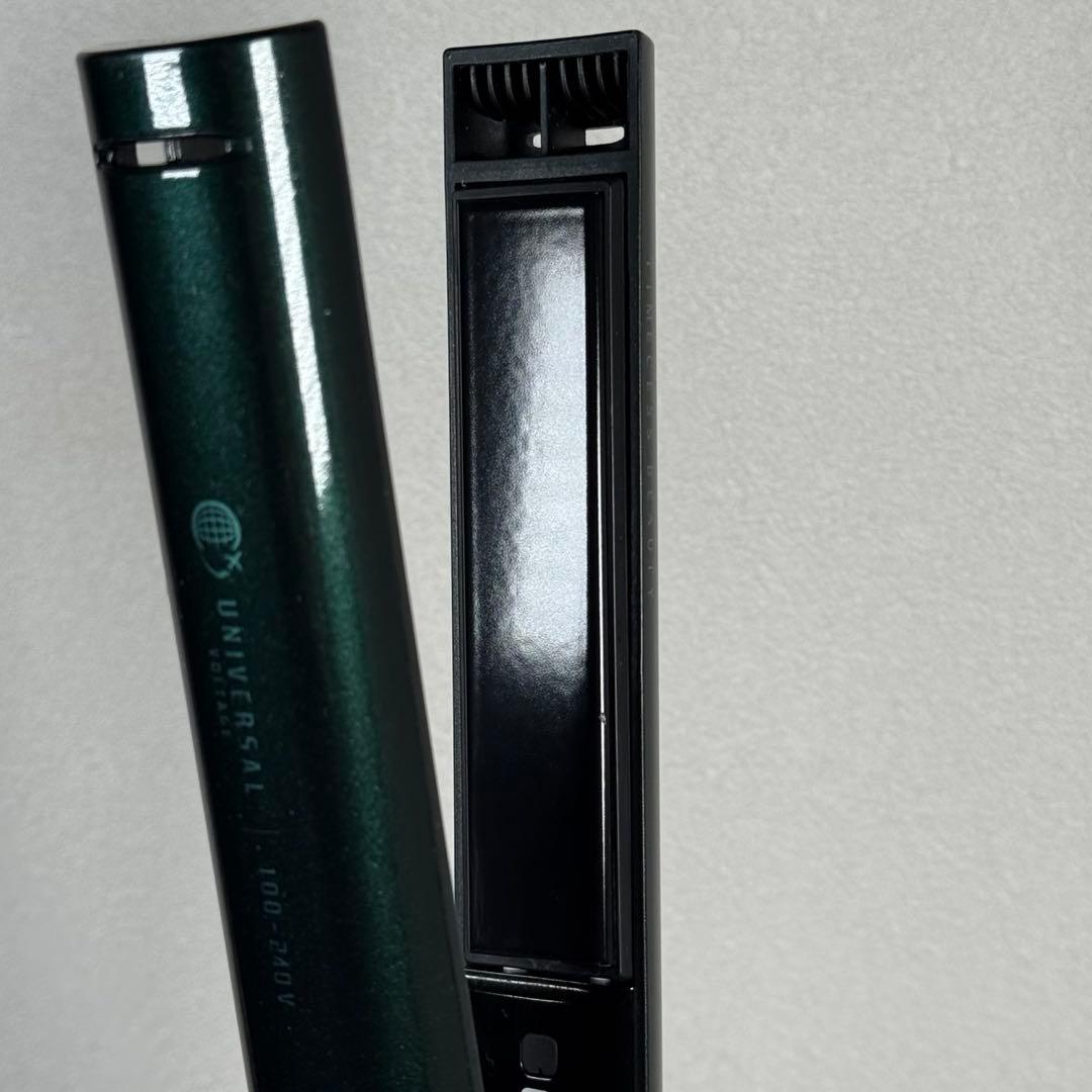 【即配送】動作保証 ヘアビューロン7DPlus ストレートヘアアイロン グリーン