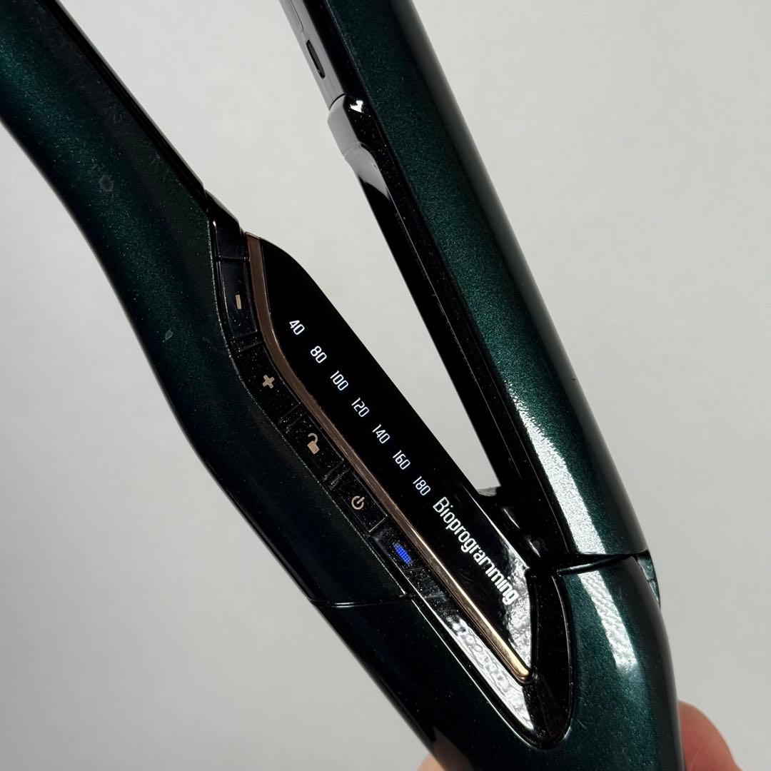 【即配送】動作保証 ヘアビューロン7DPlus ストレートヘアアイロン グリーン