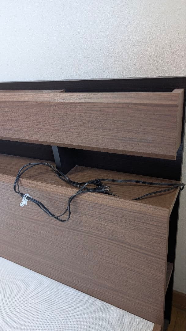 【引取り】ニトリ ダブルベッドフレーム 引き出し収納付き