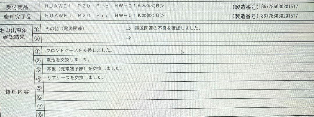 HUAWEI P20 Pro ◆ 6GB/128GB / HW-01K