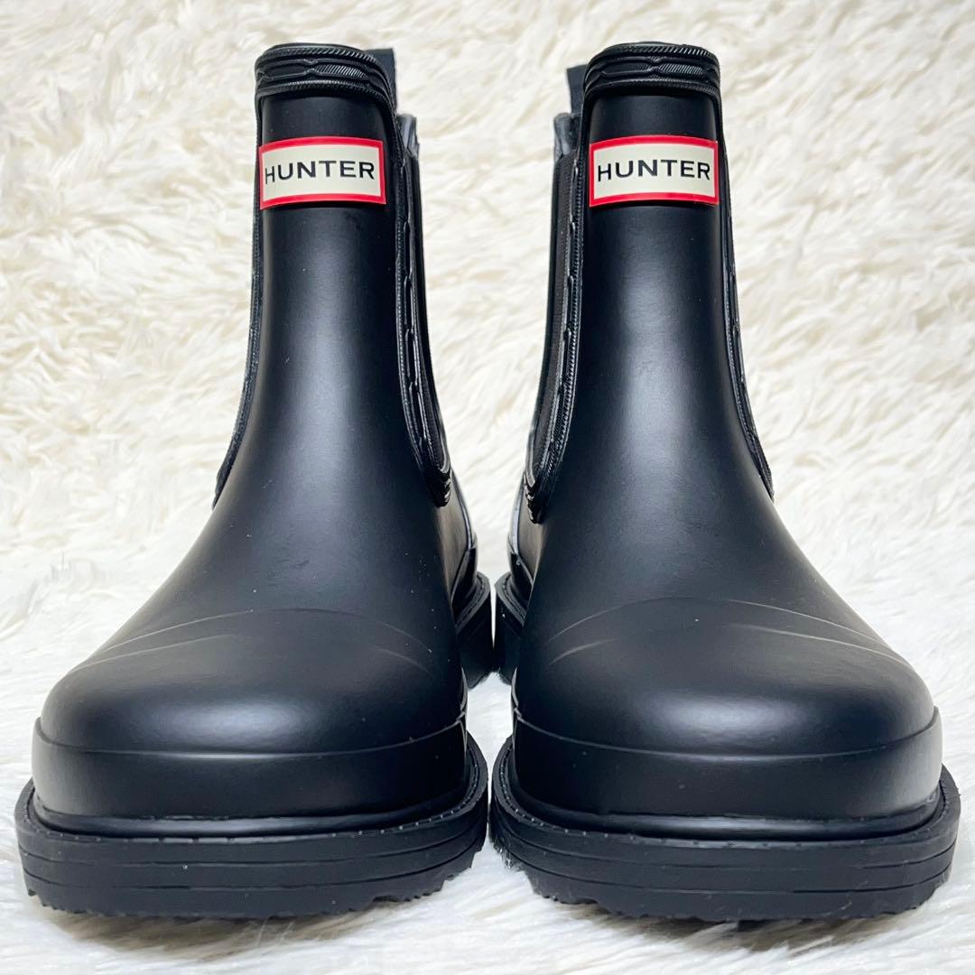 未使用級☆ハンター コマンド チェルシーブーツ 24㎝ 黒 完全防水 サイドゴア