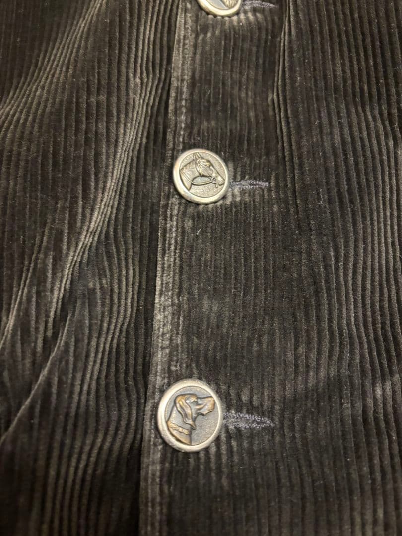 グッドコンディション 40s ハンティングジャケット 動物ボタン フランス