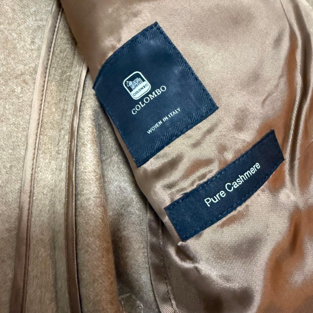 ヒューゴボス カシミヤ100% テーラードジャケット　キャメル　コロンボ社